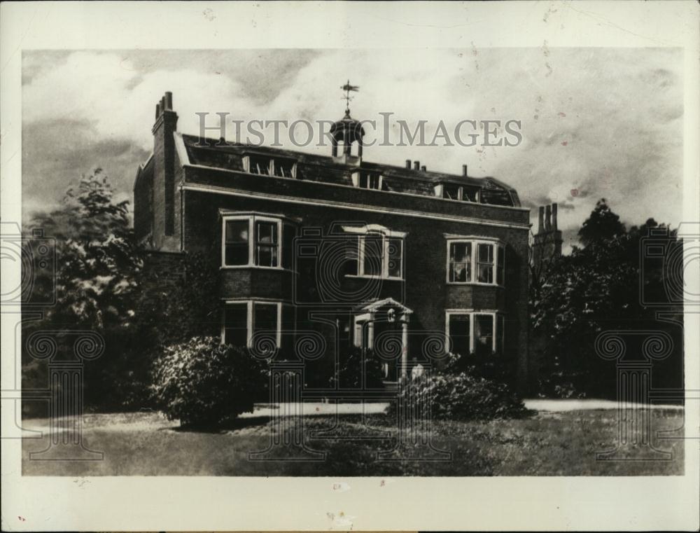 1934 Press Photo Gadshill Place Later Life Home of Charles Dickens Author - Historic Images