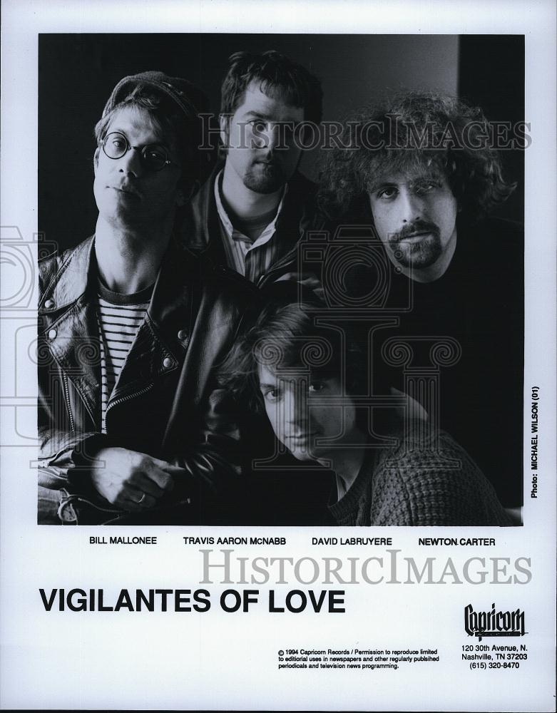 1994 Press Photo Vigilantes of Love Bill Mallonee, Travis Aaron McNabb, David - Historic Images