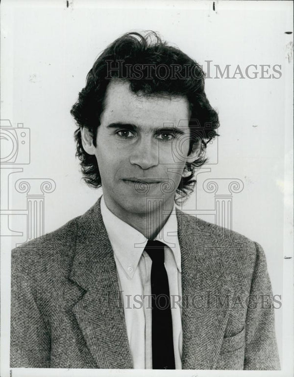 1991 Press Photo Stand-up Comedian Dennis Miller in NBC-TV's Satuday N ...