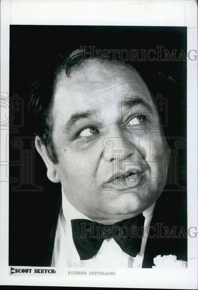 1972 Press Photo Actor Richard Castellano, died of heart failure - RSL59485 - Historic Images