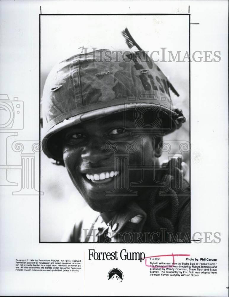 1990 Press Photo Mykelti Williamson Movie Star Forrest Gump - RSL93717 - Historic Images