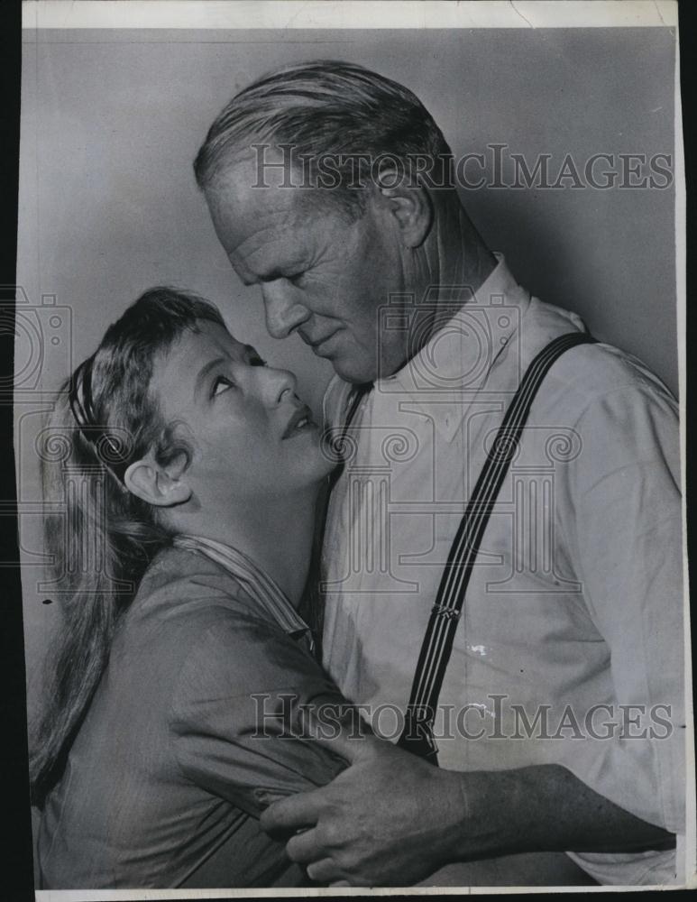 1955 Press Photo Actress Kim Stanley and actor Louis Jean Heydt - RSL80581 - Historic Images