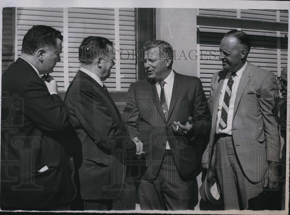 1968 Press Photo Judge Joseph Feeney, John Moran, Anthony DeFalco, John Sullivan - Historic Images