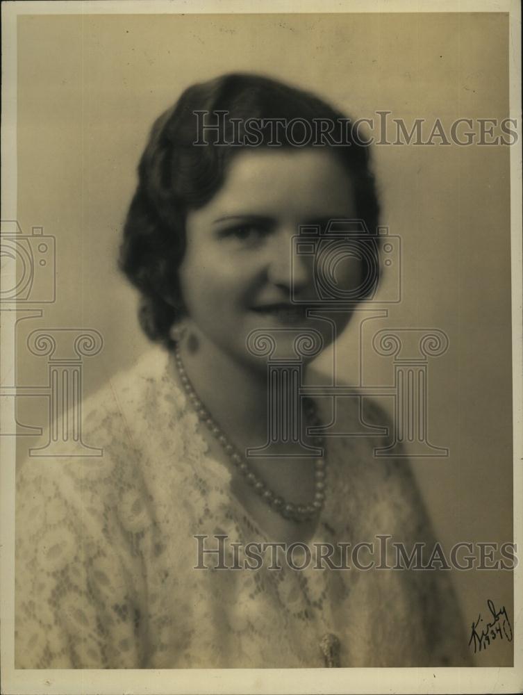 1935 Press Photo Mrs W W Pounds, President of Beta Woman's Club - RSL91971 - Historic Images