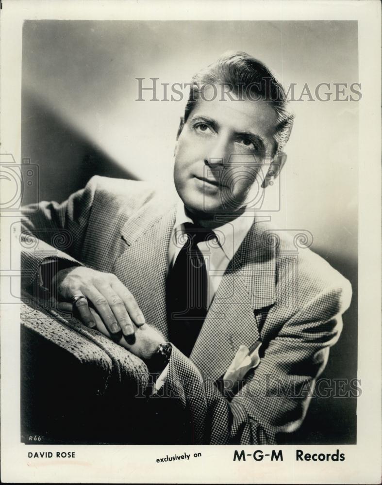 1963 Press Photo Songwriter David Rose - RSL63679 - Historic Images