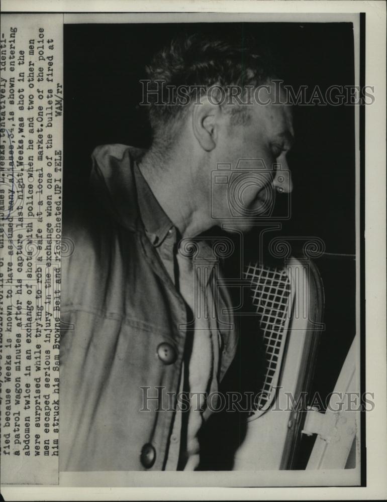 1960 Press Photo Thief Hames L Weeks identified - RSL40613 - Historic Images