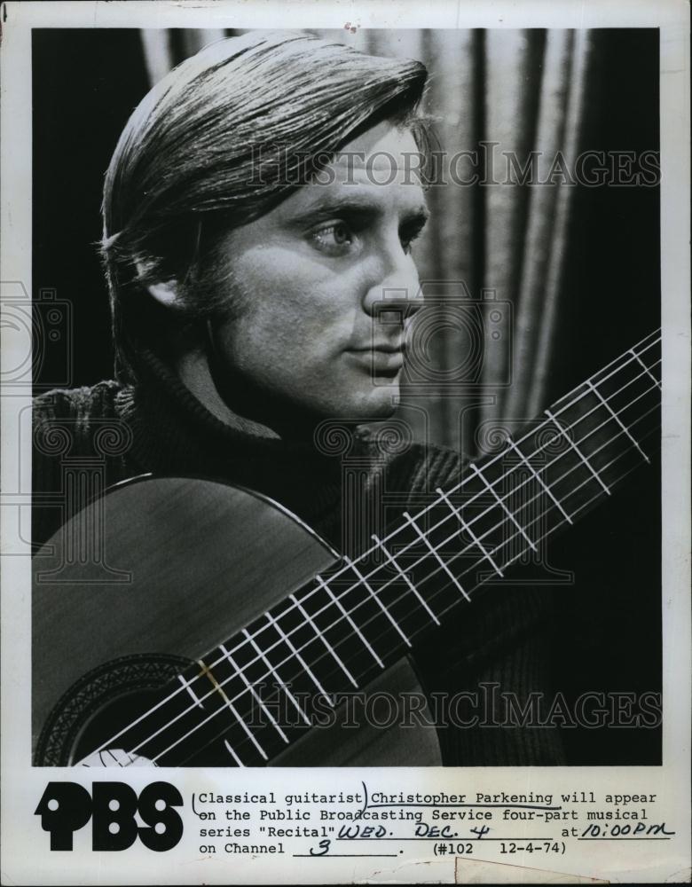 1975 Press Photo Classical Guitarist Christopher Parkening - RSL95227 - Historic Images