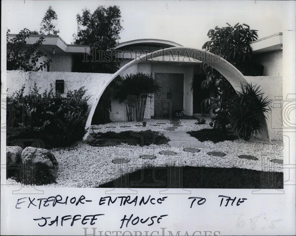 1978 Press Photo Exterior House of Dr Fred Jaffee in Seminole Lake Country - Historic Images