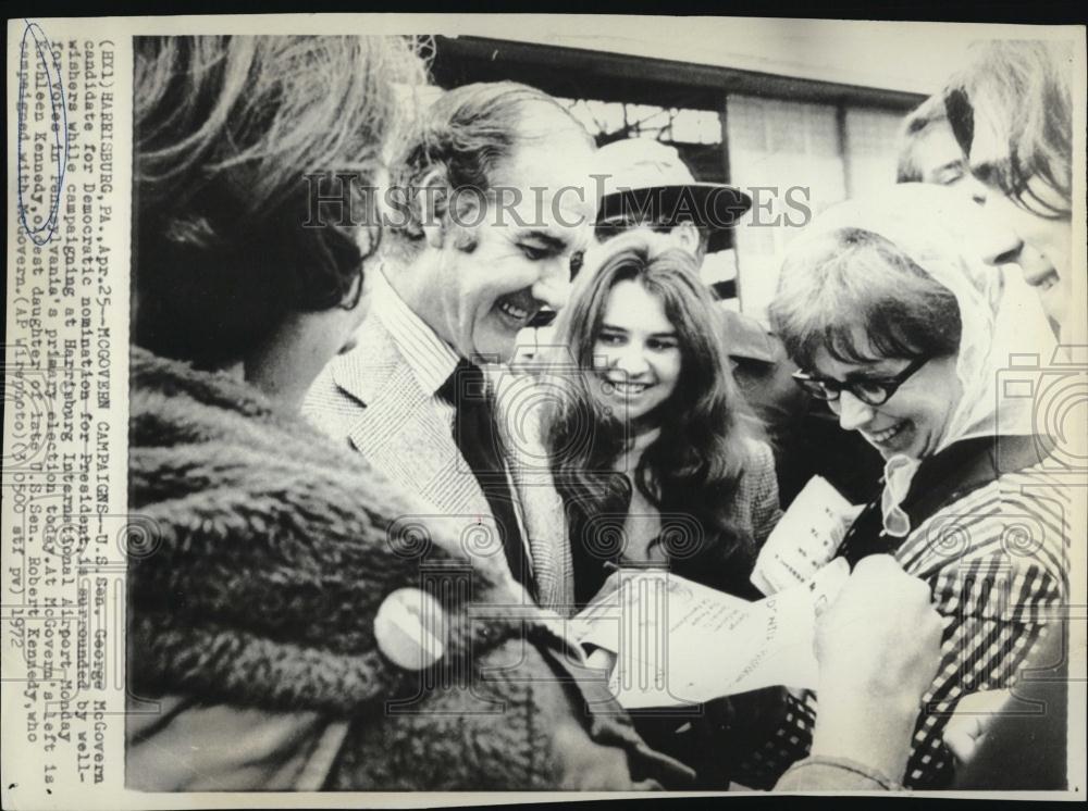 1972 Press Photo Kathleen Kennedy Oldest daughter of Sen Robert Kennedy - Historic Images