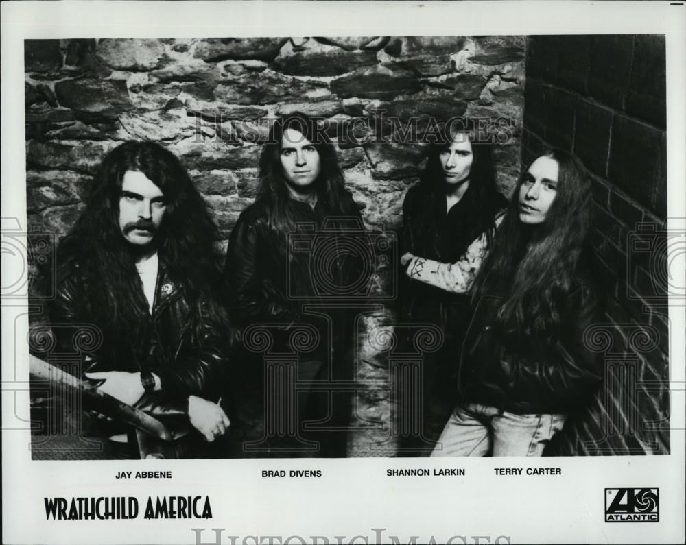 Press Photo Thrash Metal Rock Band &quot;Wrathchild America&quot; - RSL39951 - Historic Images