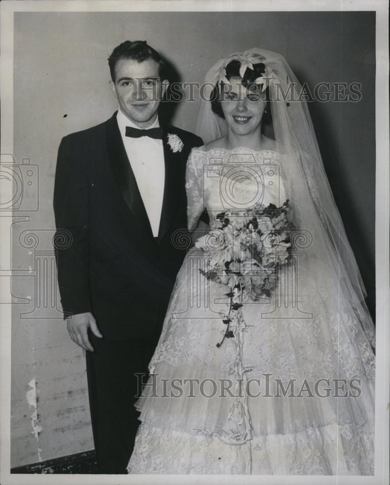 1960 Press Photo Mr and Mrs Anthony Santagati Wedding - RSL78019 - Historic Images