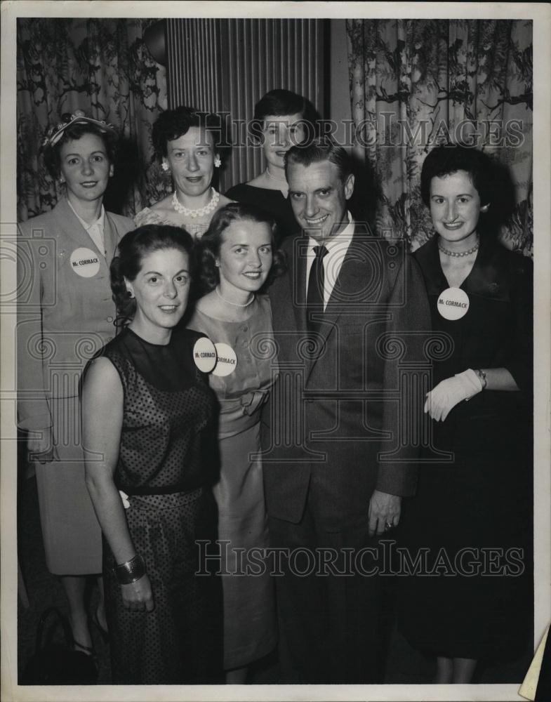 1958 Press Photo Boston City Councilman Edward J McCormack AG Candidate - Historic Images