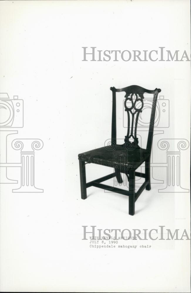 1990 Press Photo American Chippendale Chair - RSL63141 - Historic Images