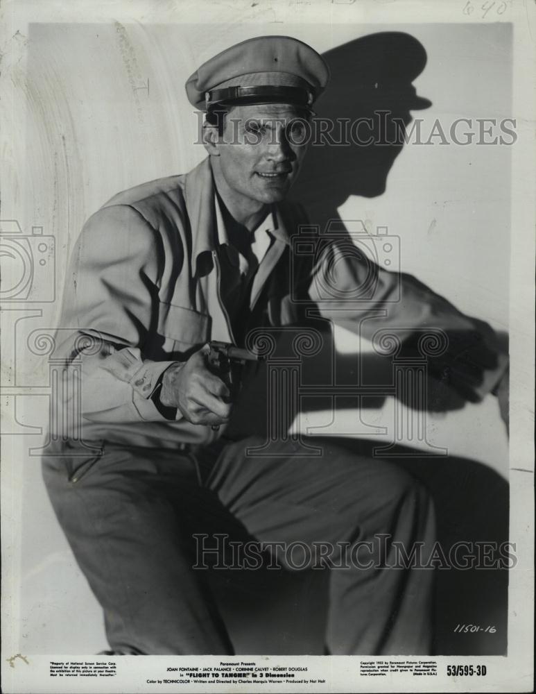 1953 Press Photo Actor Jack Palance in &quot;Flight to Tangier&quot; - RSL46411 - Historic Images