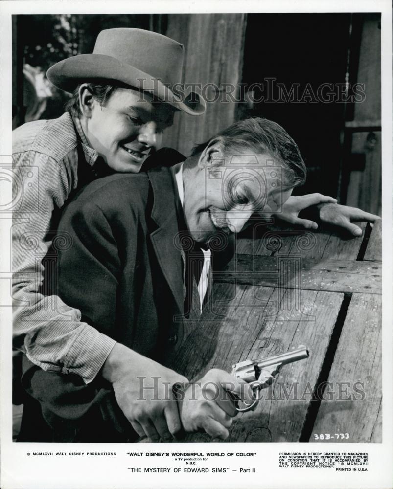 1968 Press Photo Scene From Walt Disney Movie &quot;The Mystery Of Edward Sims&quot; - Historic Images