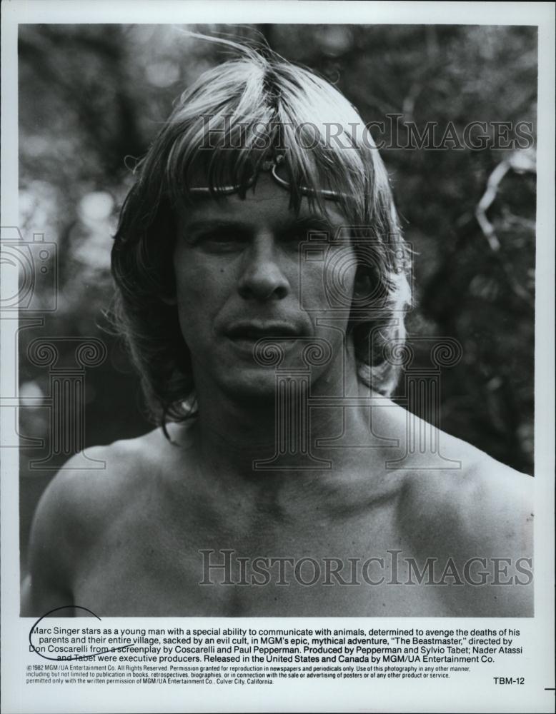 1982 Press Photo Marc Singer Movie Star Actor The Beastmaster - RSL46035 - Historic Images