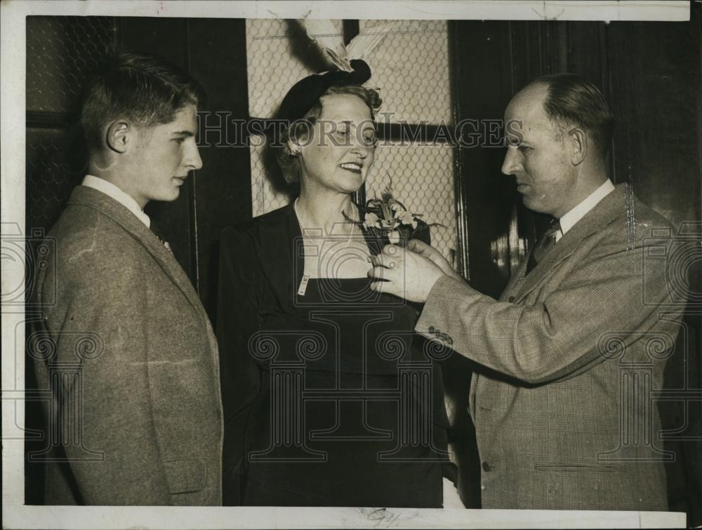 1950 Press Photo Mr Mrs George Coyne School Committee Member Somerville High - Historic Images