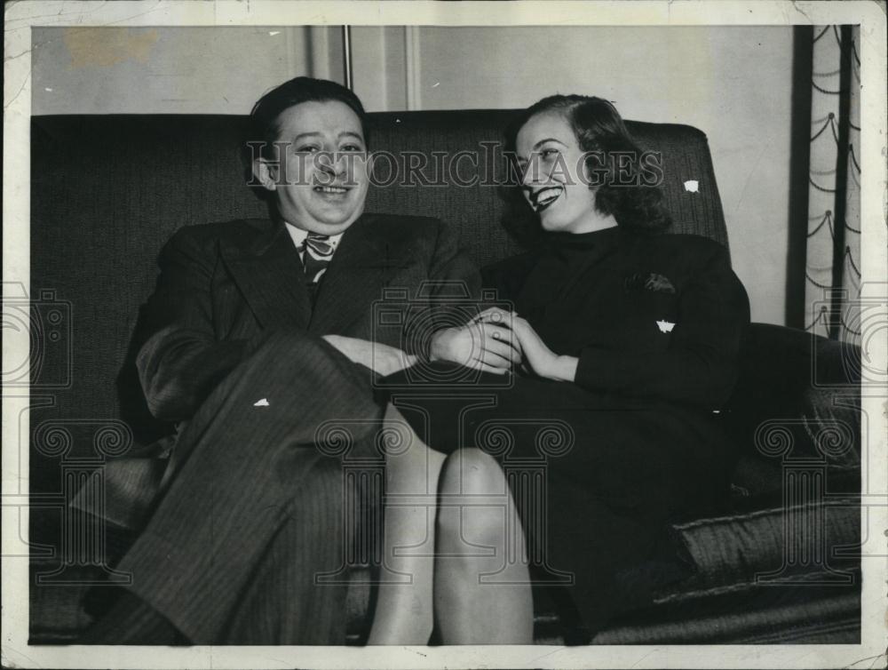 1937 Press Photo Billy Rose, Eleanor Holm Jarrett - RSL88985 - Historic Images
