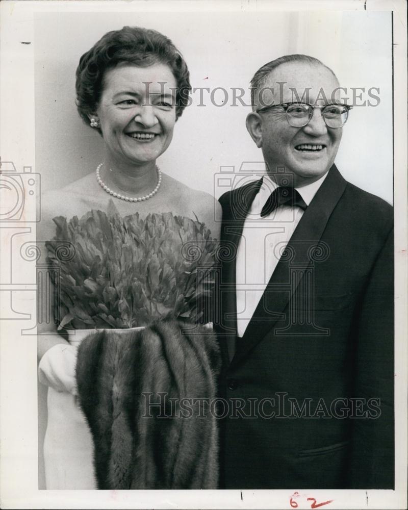 1963 Press Photo Mr and Mrs Maxwell Sackhelm Clearwater Hospital Board - Historic Images