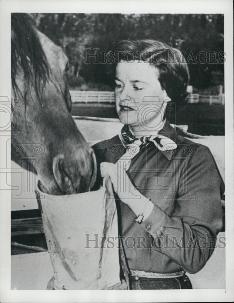 1950 Press Photo Ethel Du Pont Roosevelt daughter in law of President - Historic Images