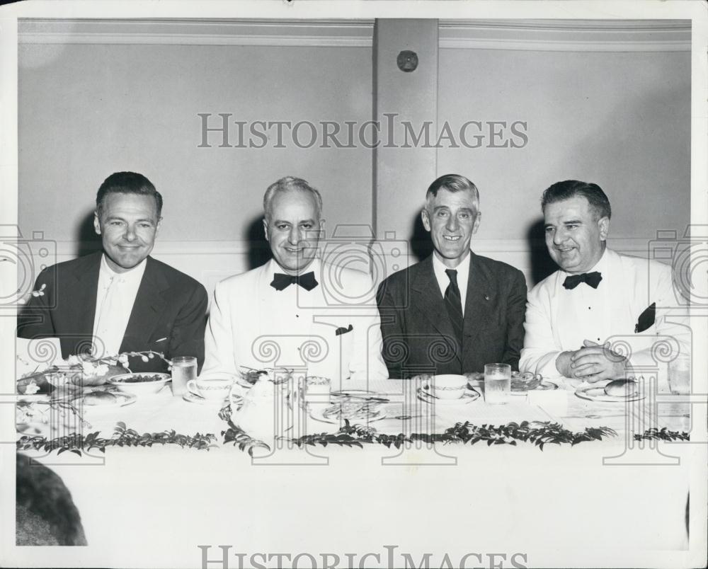 1951 Press Photo Senator Lodge Saltonstall Massachusetts Grand Lodge Magnolia - Historic Images