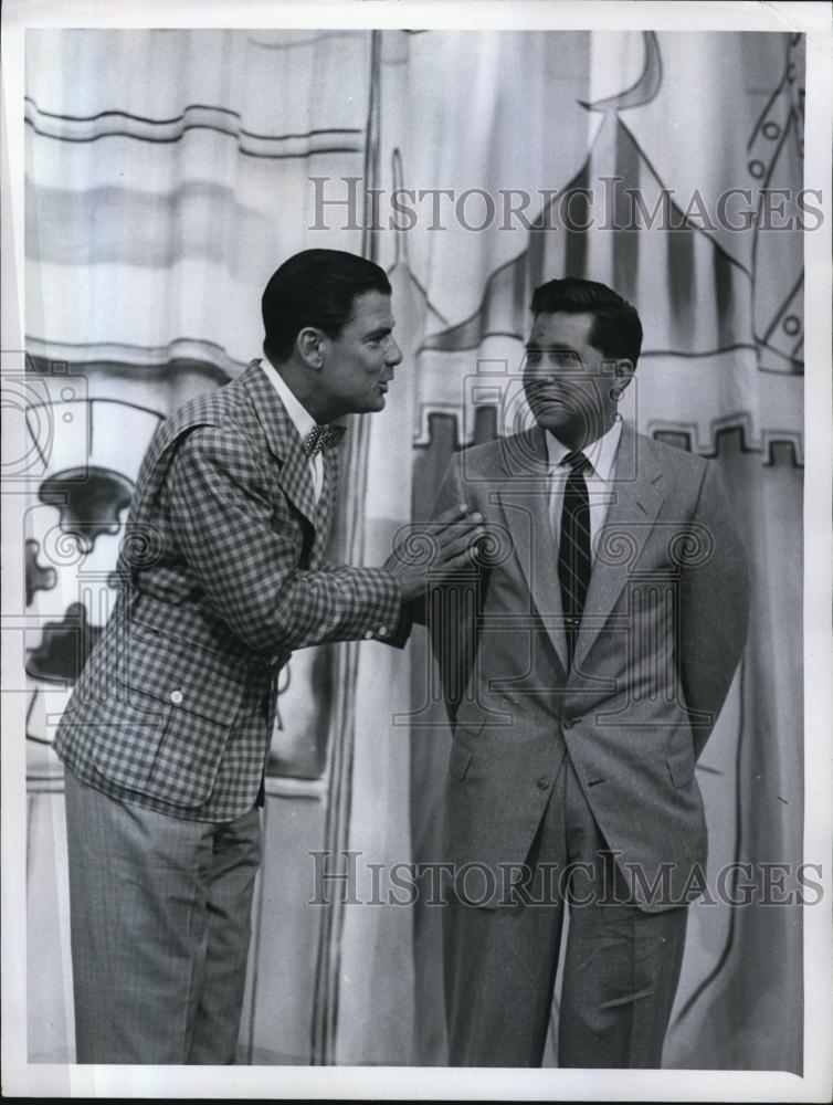 1959 Press Photo Bert Parks star of Country Fair Joseph Needle - RSL78463 - Historic Images