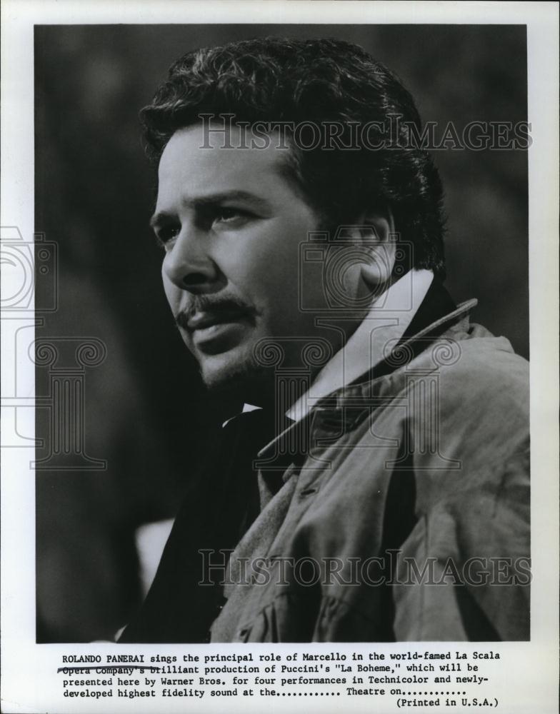 Press Photo Rolando Paneria, Italian Baritone sings at La Scala Opera Company - Historic Images
