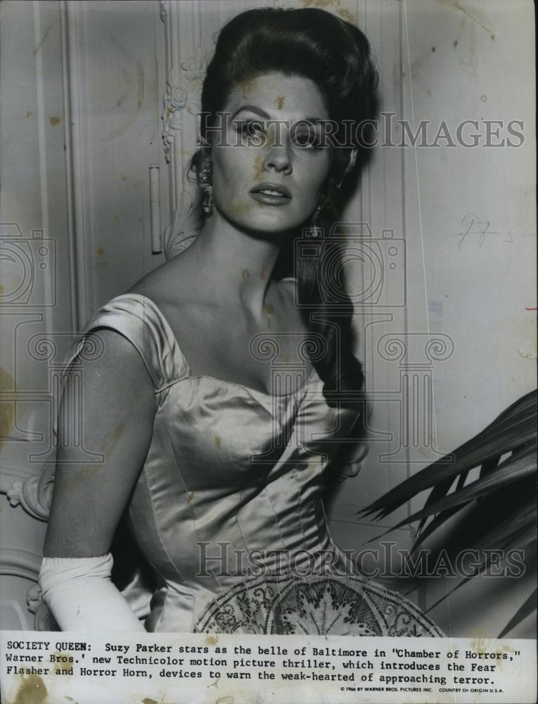 1966 Press Photo Suzy Parker Chamber of Horrors Actress - RSL78259 - Historic Images