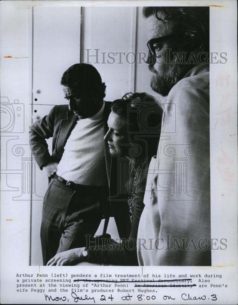 1972 Press Photo Director Arthur Penn &amp; Wife Peggy - RSL91143 - Historic Images