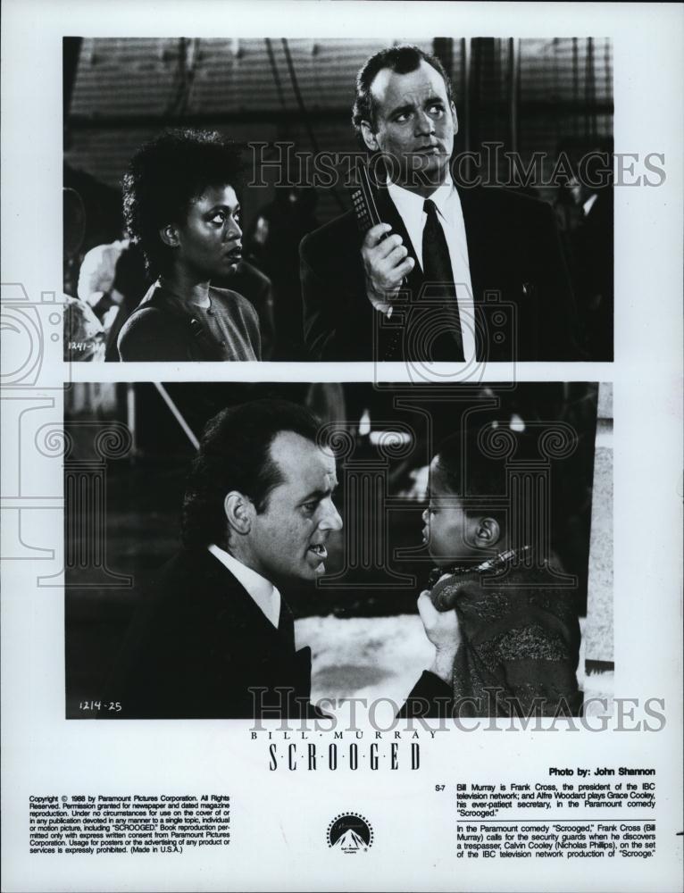 Press Photo Bill Murray in Scrooged - RSL46095 - Historic Images