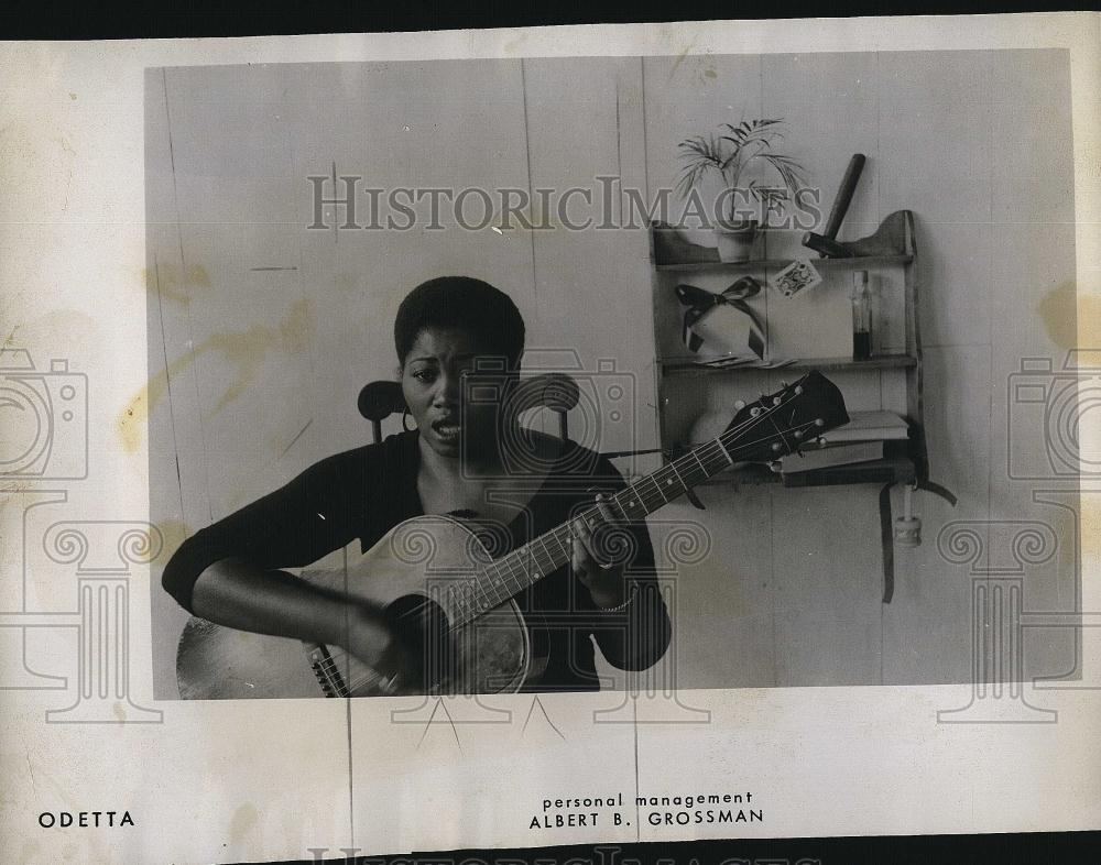 1960 Press Photo Folk musician, Odetta to perform live - RSL85497 - Historic Images