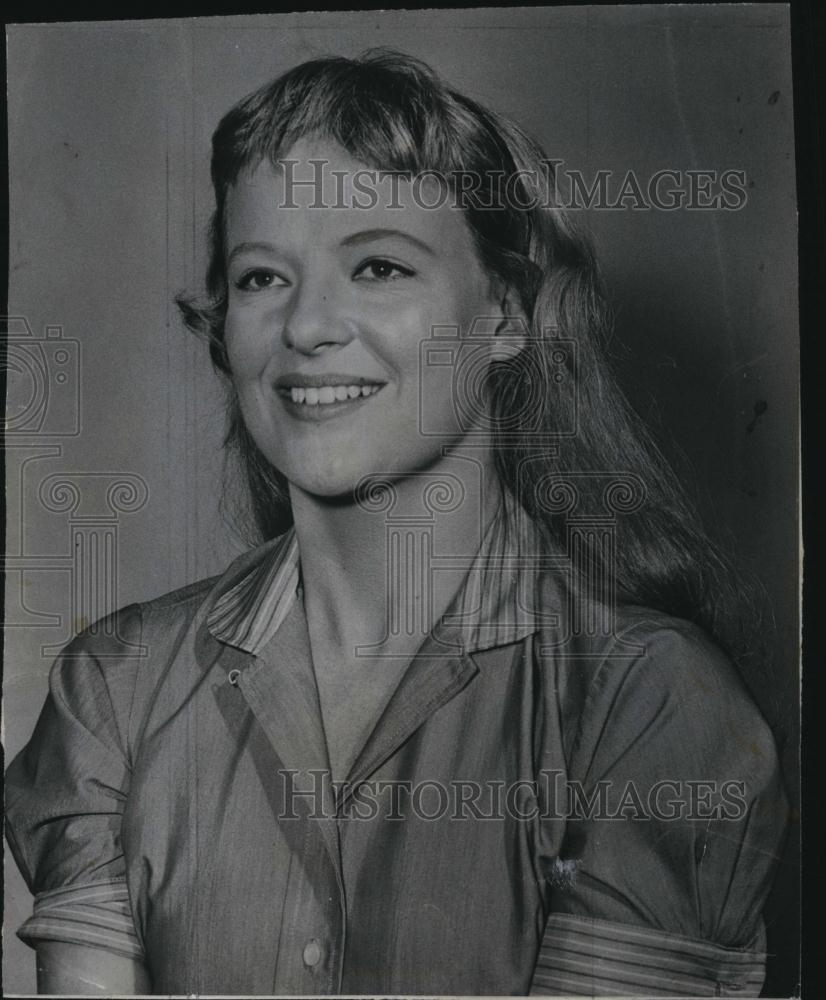 1956 Press Photo Actress Kim Stanley stars in &quot;The Waiting Place&quot; - RSL80587 - Historic Images