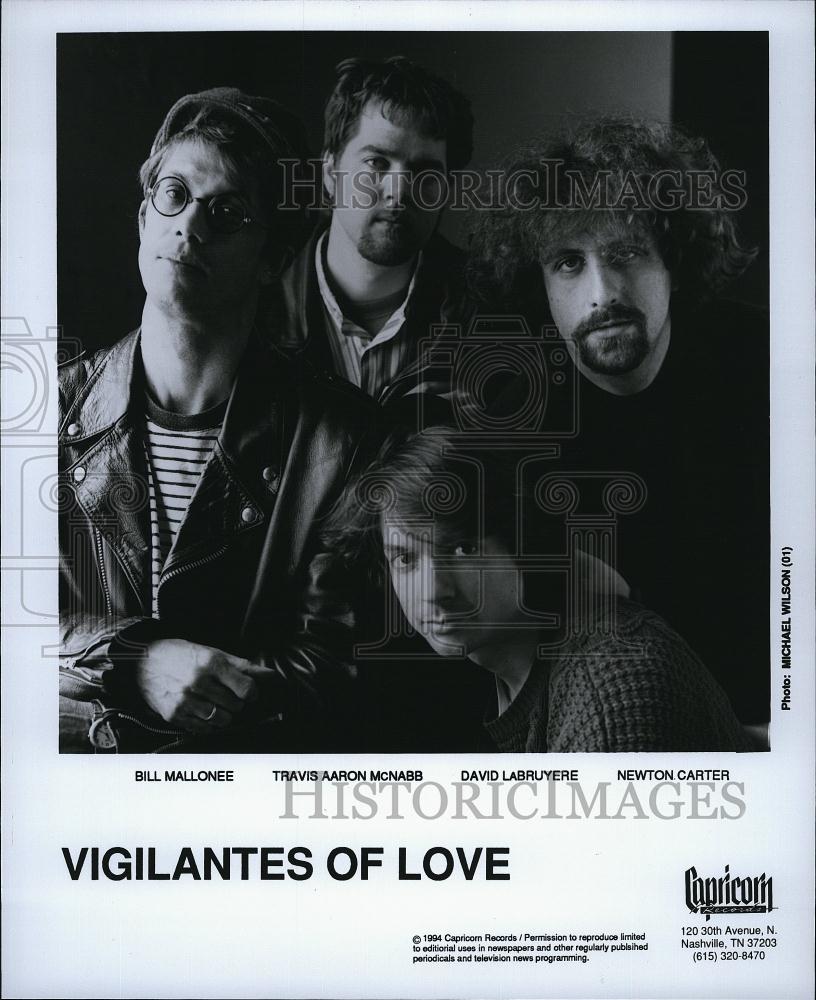 1994 Press Photo Vigilantes Of Love Bill Mallonee, Travis Aaron McNabb, David - Historic Images