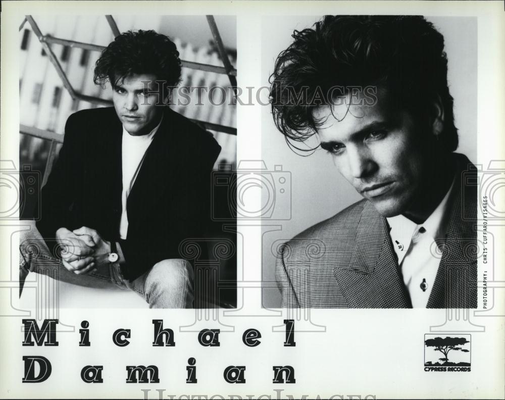 1989 Press Photo Michael Damian Musician Cypress Records - RSL08045 - Historic Images