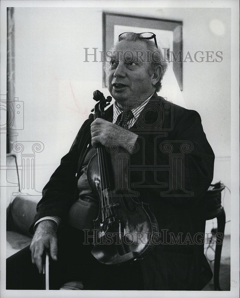 1978 Press Photo Isaac Stern World renowned &amp; celebrated violinist - RSL80739 - Historic Images