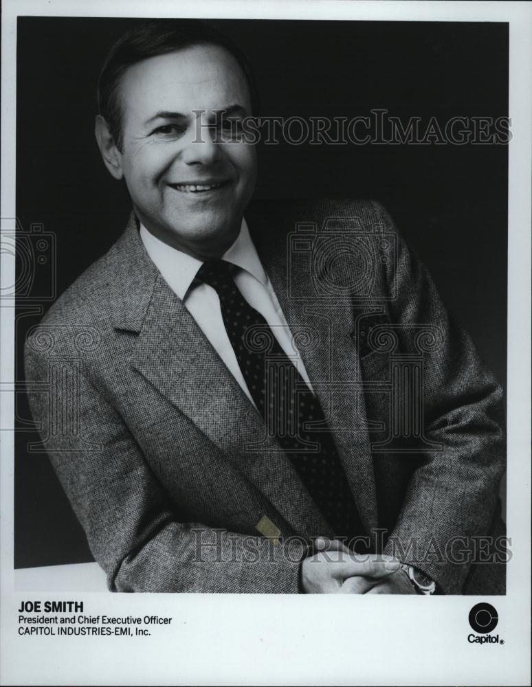 1988 Press Photo President &amp; CEO Of Capitol Industries Joe Smith - RSL43199 - Historic Images