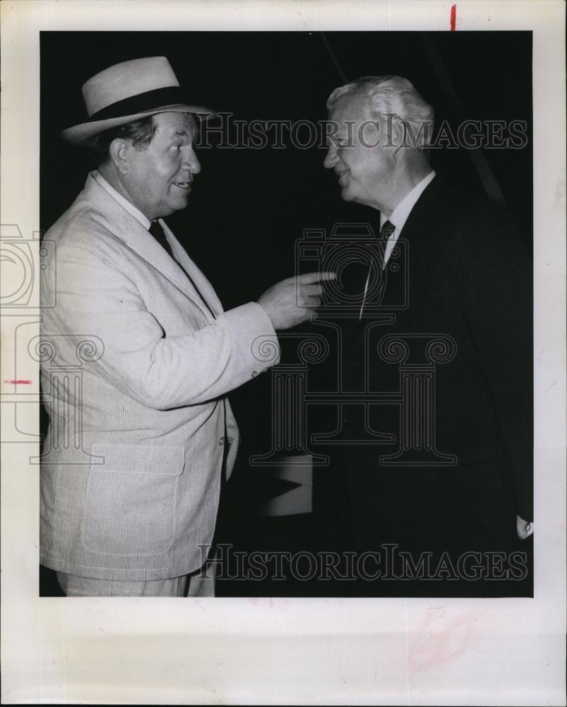 1963 Press Photo Actor Stewart Erwin in &quot;The Greatest Show on Earth&quot; &amp; Rudy Bund - Historic Images