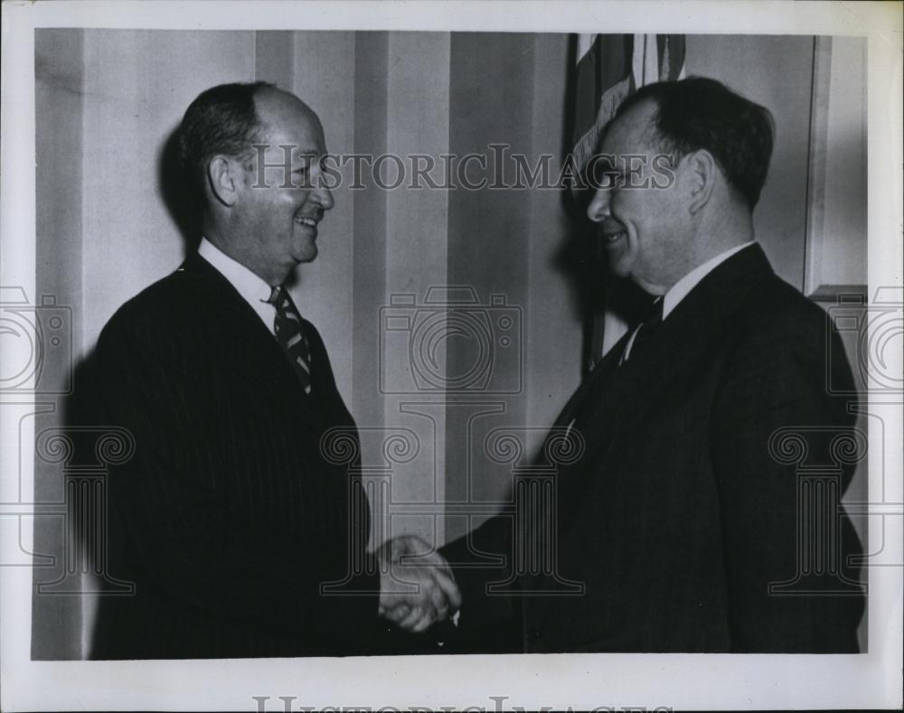 1950 Press Photo Brigadier Gen James PS Devereux Announces Candidacy For House - Historic Images
