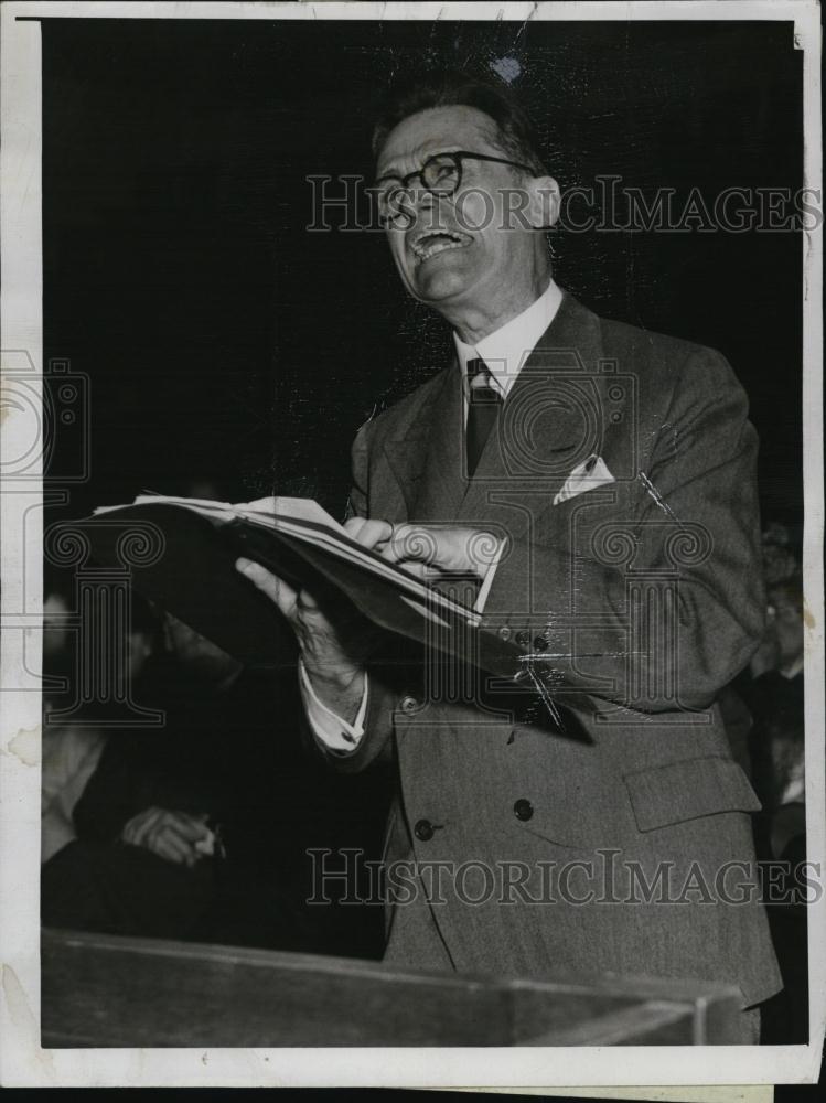 1948 Press Photo George R Farnum President New England Antivisection - Historic Images