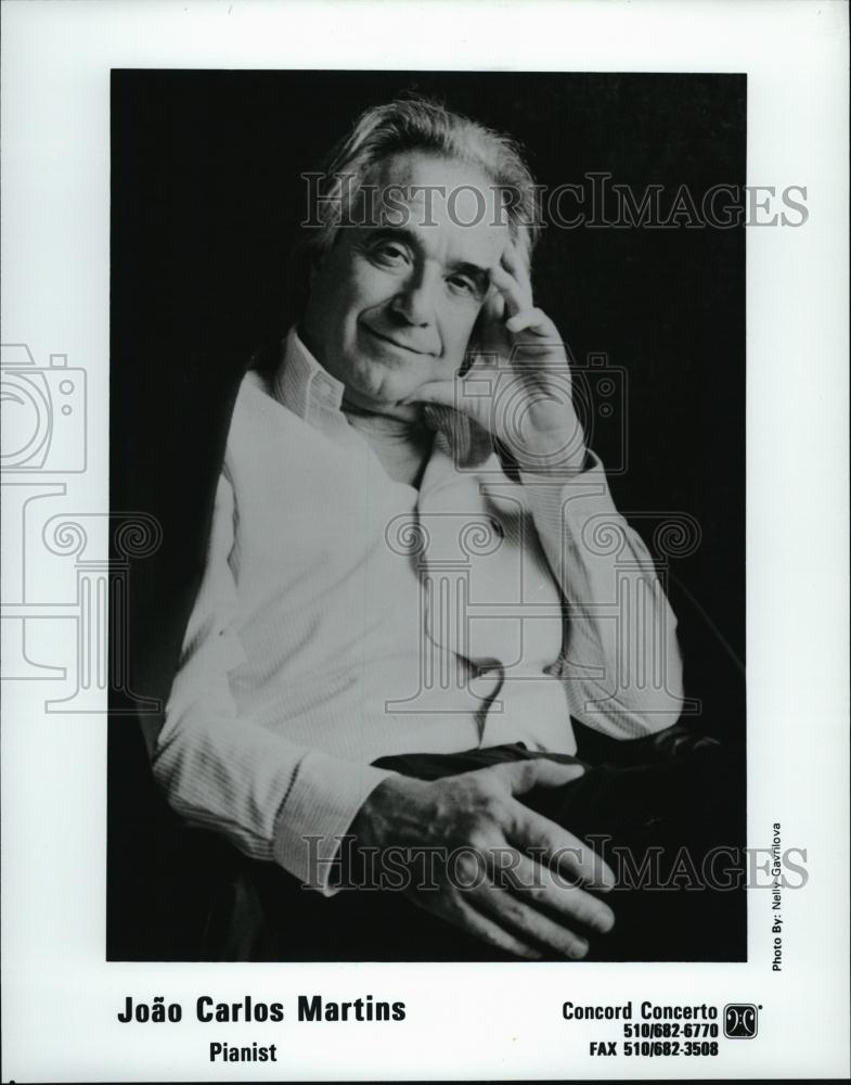 Press Photo Joao Carlos Martins Brazilian Pianist - RSL43595 - Historic Images