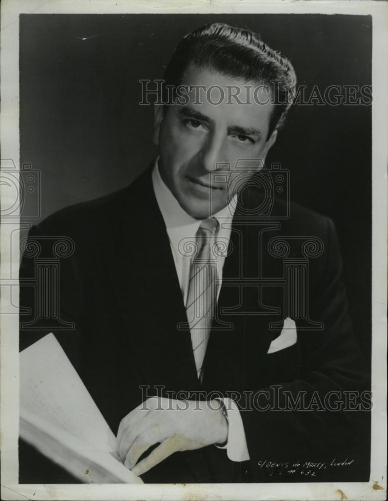 1960 Press Photo Mantovani Britich Conductor returns to symphony - RSL40885 - Historic Images