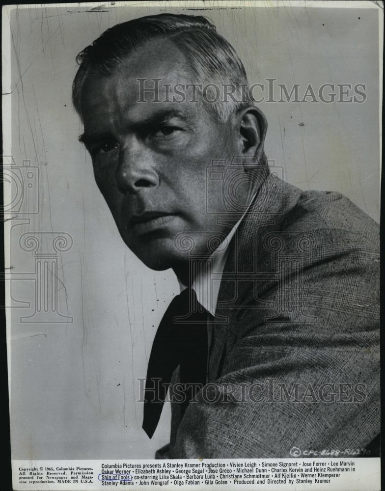 1969 Press Photo Lee Marvin in &quot;Ship of Fools&quot; - RSL43397 - Historic Images