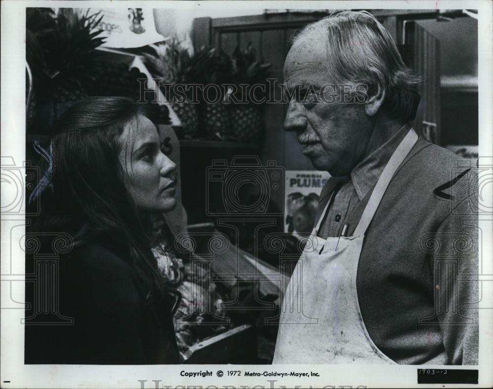 1972 Press Photo Trish Van Devere Melvyn Douglas One Is A Lonely Number - Historic Images