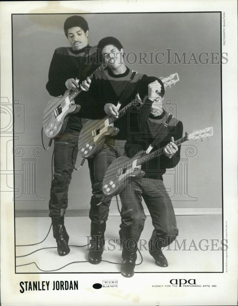 Press Photo Musician Jazz guitarist Stanley Jordan - RSL65103 - Historic Images