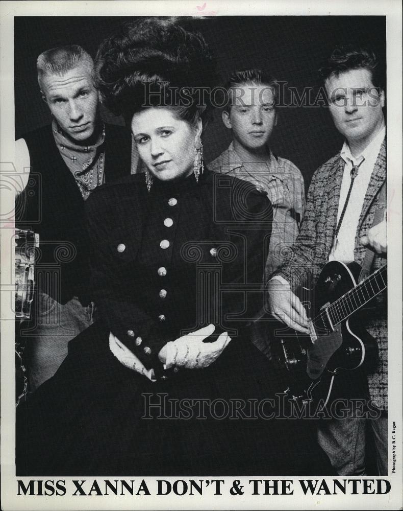 1992 Press Photo Miss XAnna Dont &amp; The Wanted to perform - RSL82057 - Historic Images