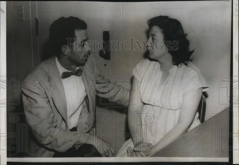 1958 Press Photo Dolores Lenora Rose &amp; Willfred Rose held on attempted murder - Historic Images