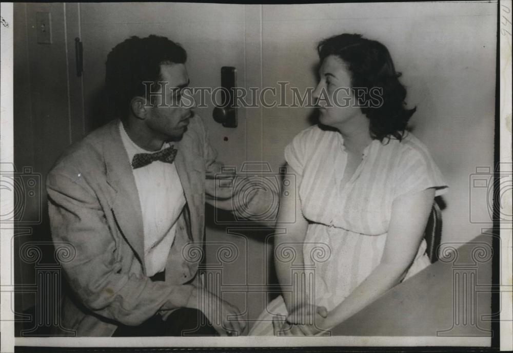 1958 Press Photo Dolores Lenora Rose & Willfred Rose held on attempted murder - Historic Images