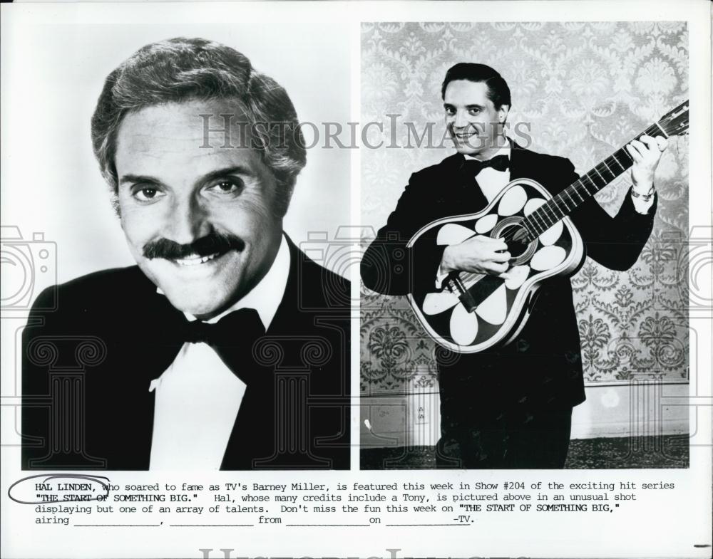 1977 Press Photo Hal Linden "The Start of Something Big" - RSL00089 - Historic Images