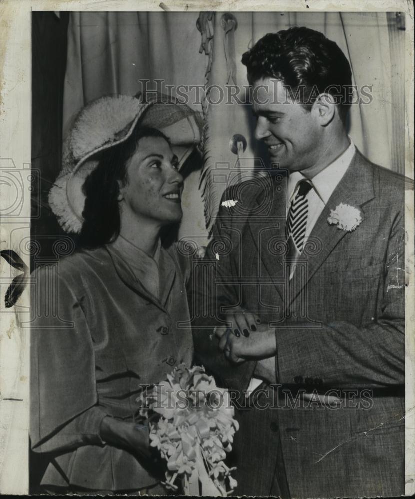 1946 Press Photo Clifford Stanton Heinz Jr Weds Virginia Howard - RSL45753 - Historic Images