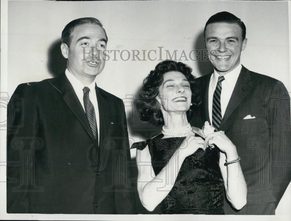 1963 Press Photo Mr &amp; Mrs George Lodge, Gov Wm Scranton - RSL06143 - Historic Images